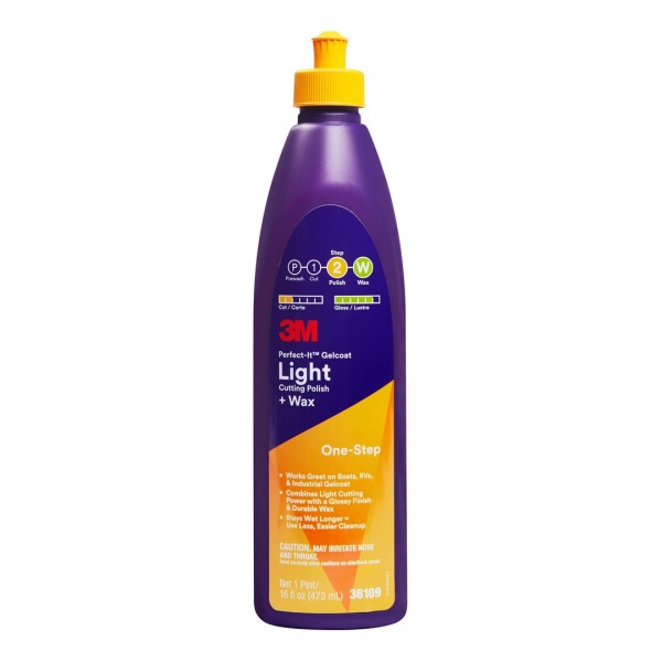 3M Perfect-It™ 36109 Gelcoat Light Cutting Polish & Wax - 473ml.