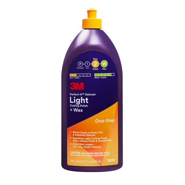 3M Perfect-It™ 36110 Gelcoat Light Cutting Polish & Wax - 946ml.