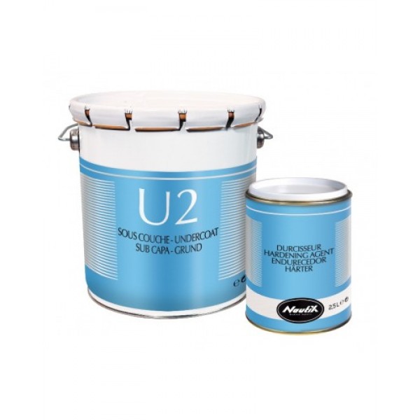 NAUTIX U2 Universal Epoxy White Undercoat for anti-osmosis, anticorrosion. - 2,5L